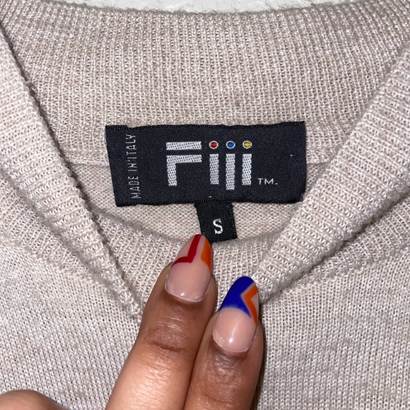 Fiii Cream Men’s Sweater - Picture 3 of 3